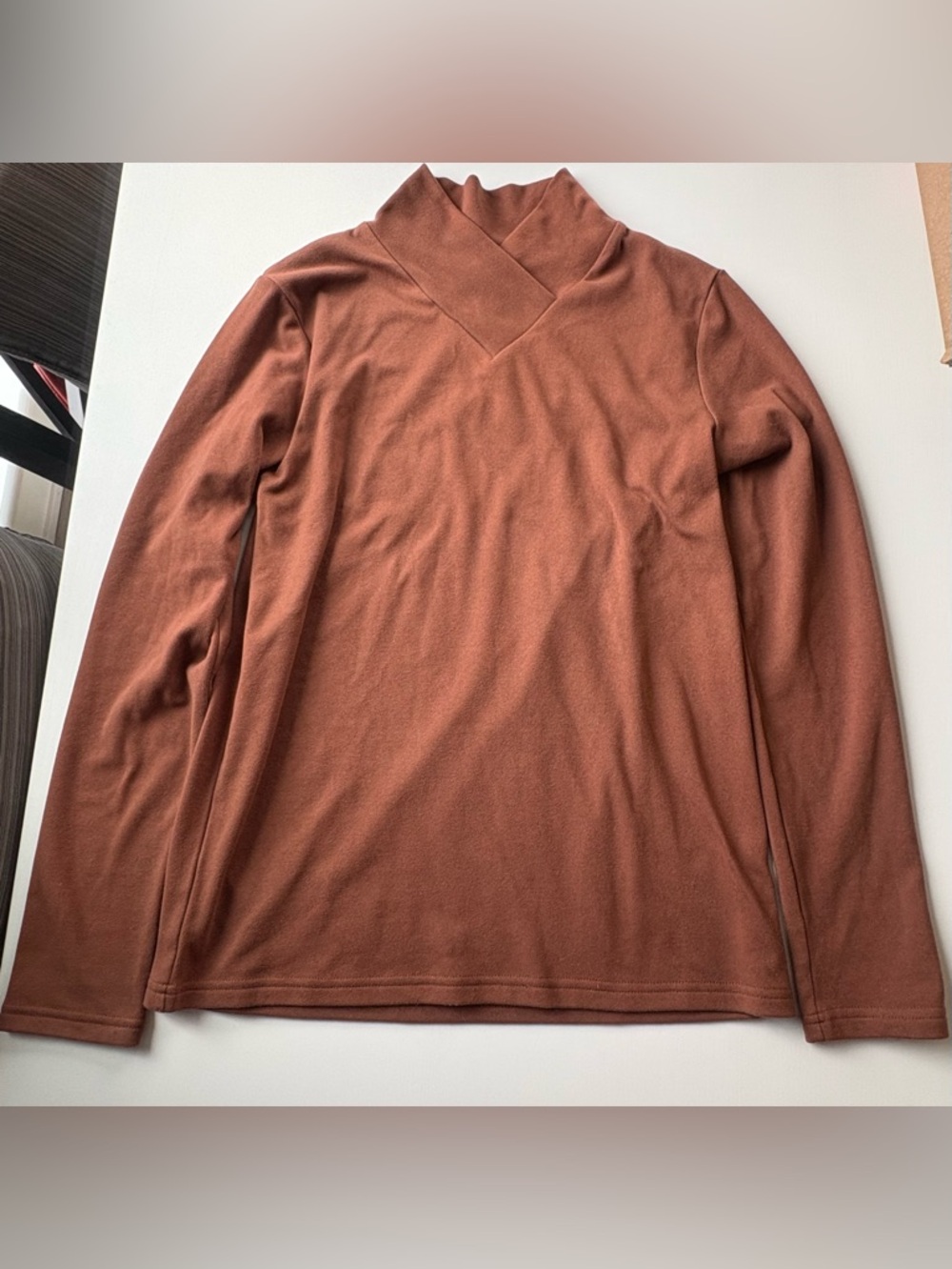 Light Brown Long Sleeve with Classy Collar